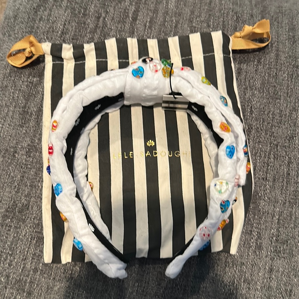 Lele Sadoughi embellished headband nwt